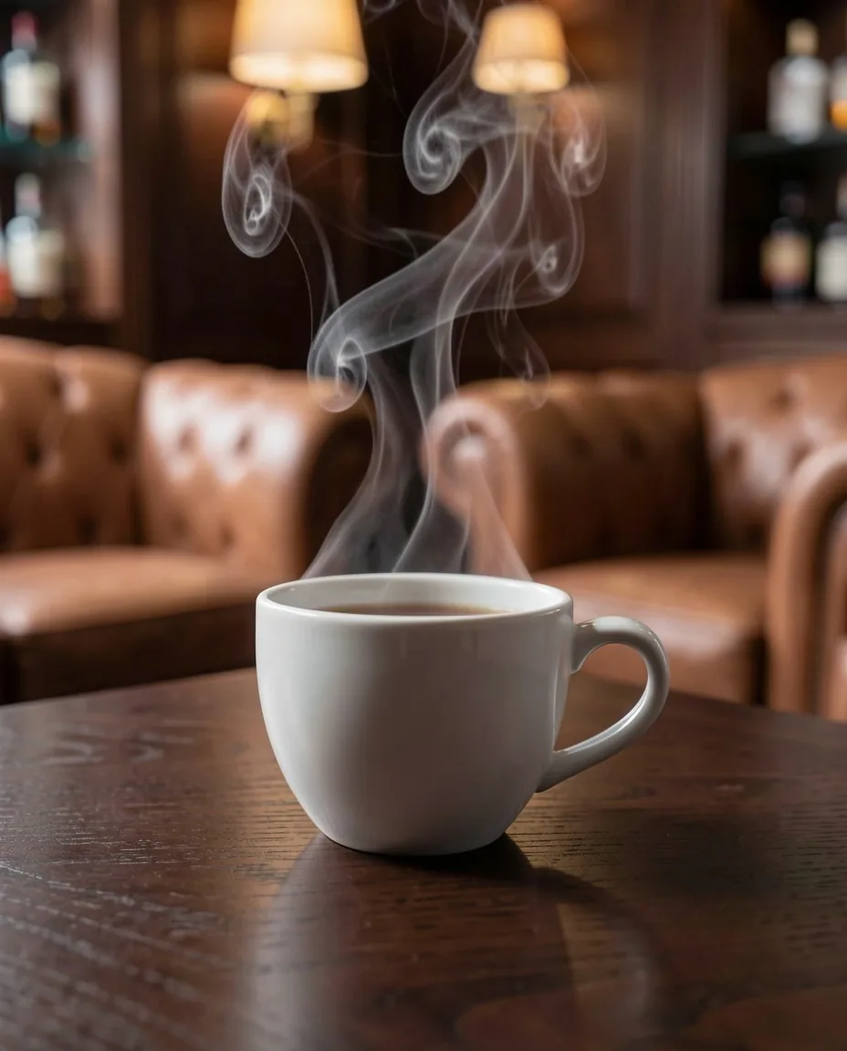 Ambachtelijke espressobereiding in de Corvessas lounge