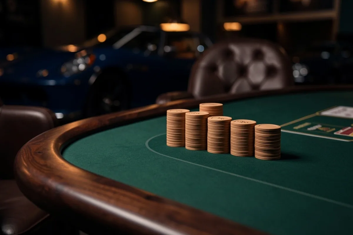 Exclusieve poker lounge speeltafel